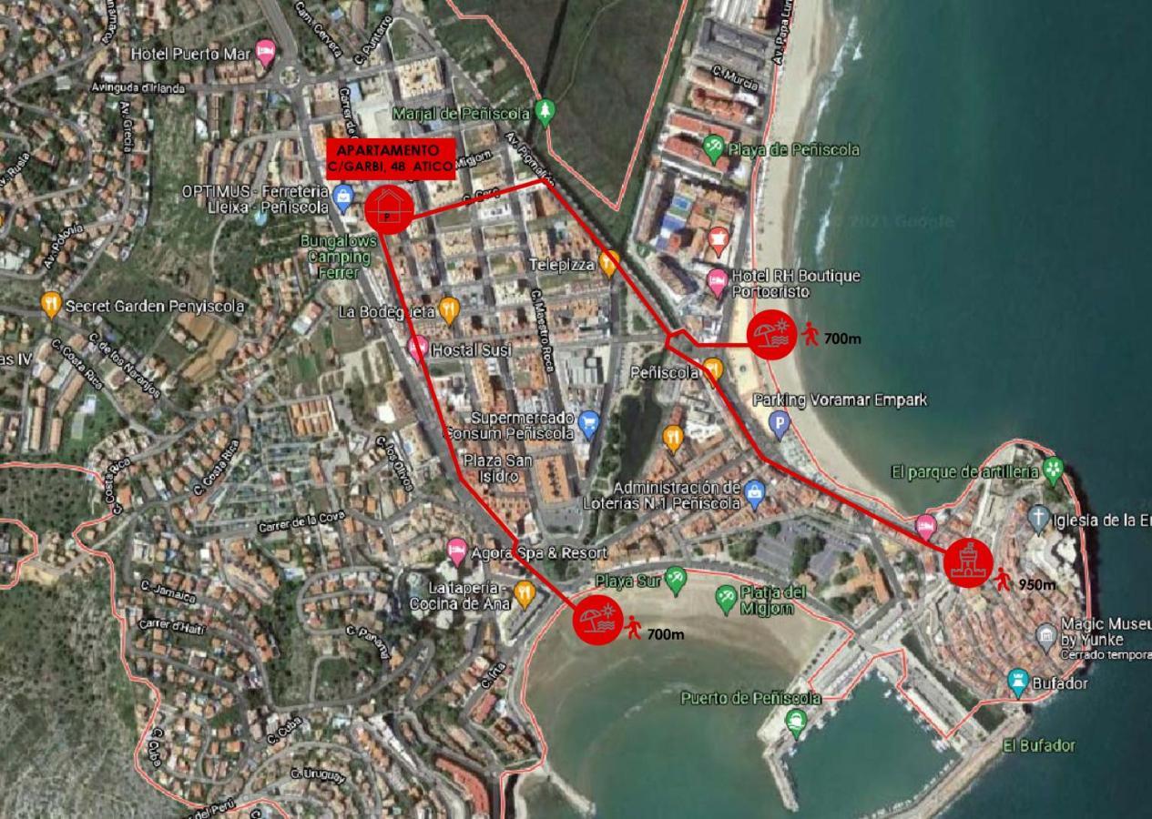 Atico Nuevo Con Terraza Peniscola Apartment Luaran gambar